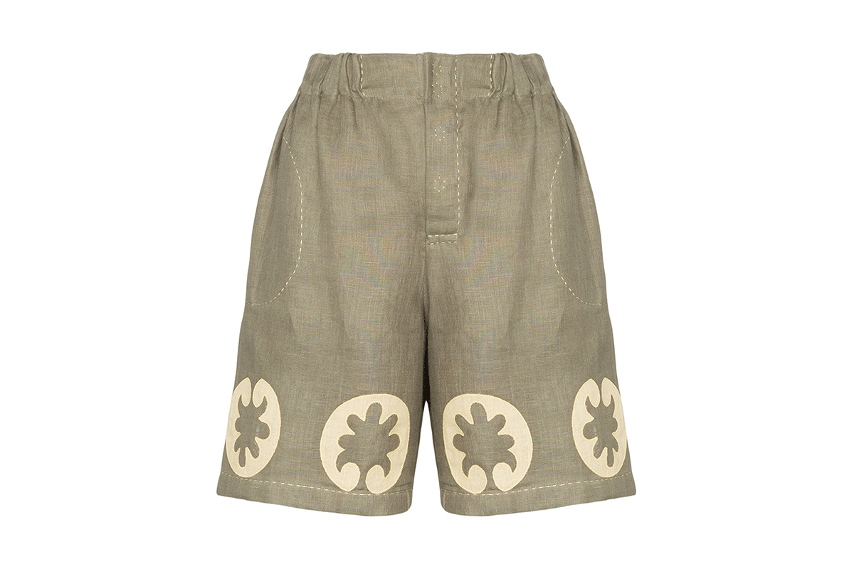 Vita Kin Nairobi Embroidered Shorts