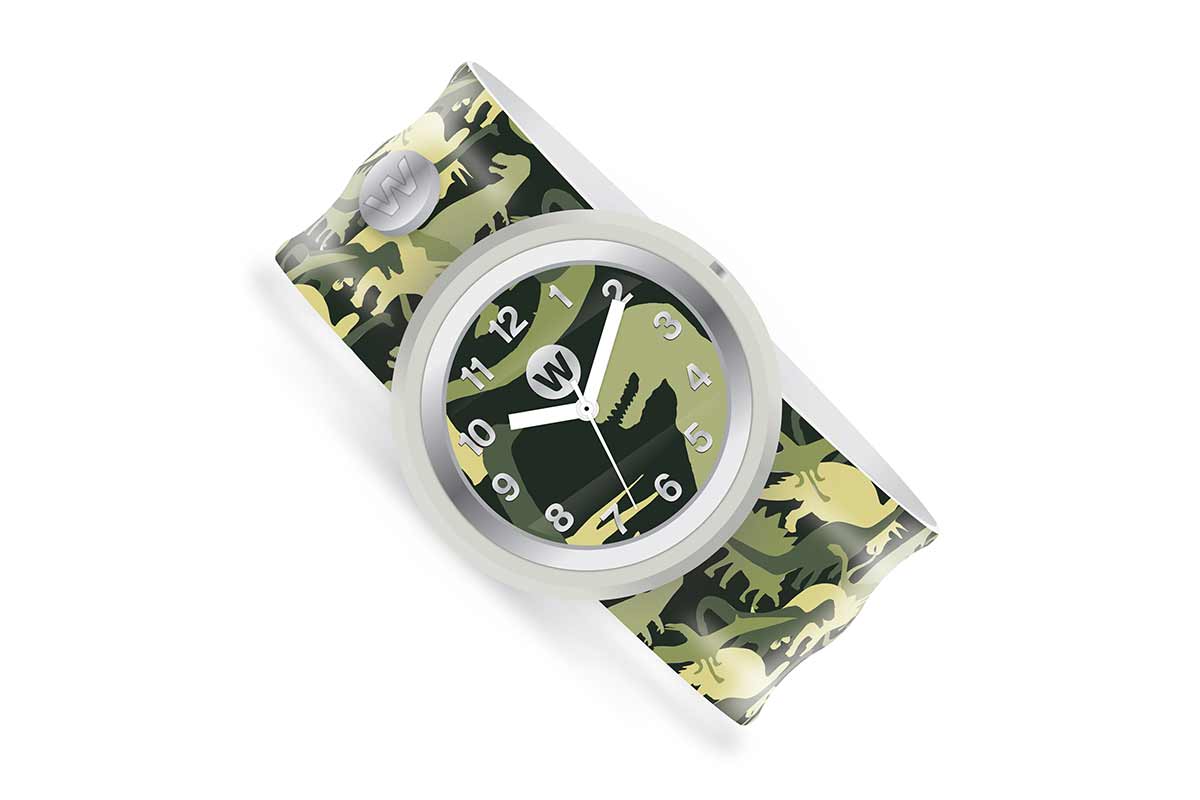 slap wristwatch in military camo pattern