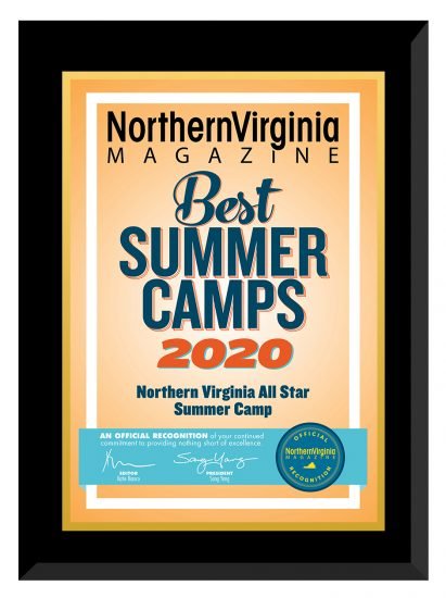 Official 2020 Best summer camps plaque