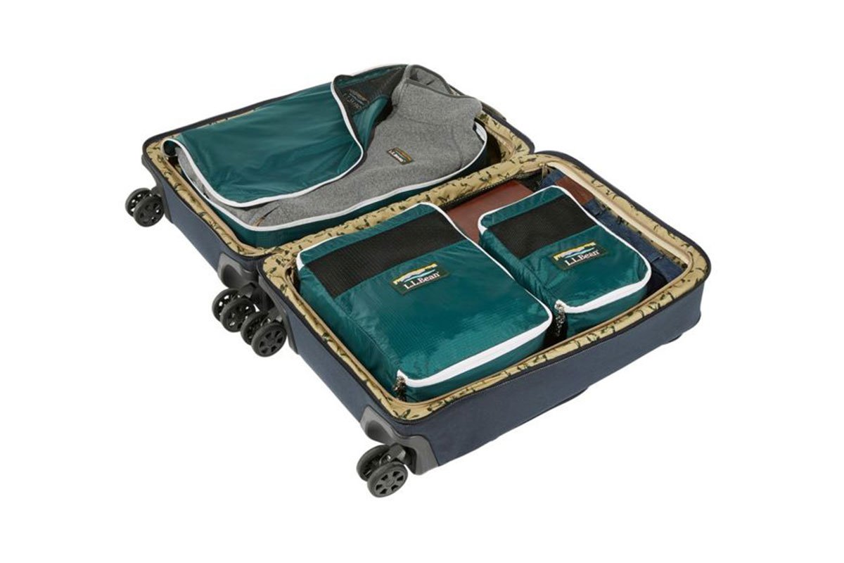 green packing cubes from L. L. Bean