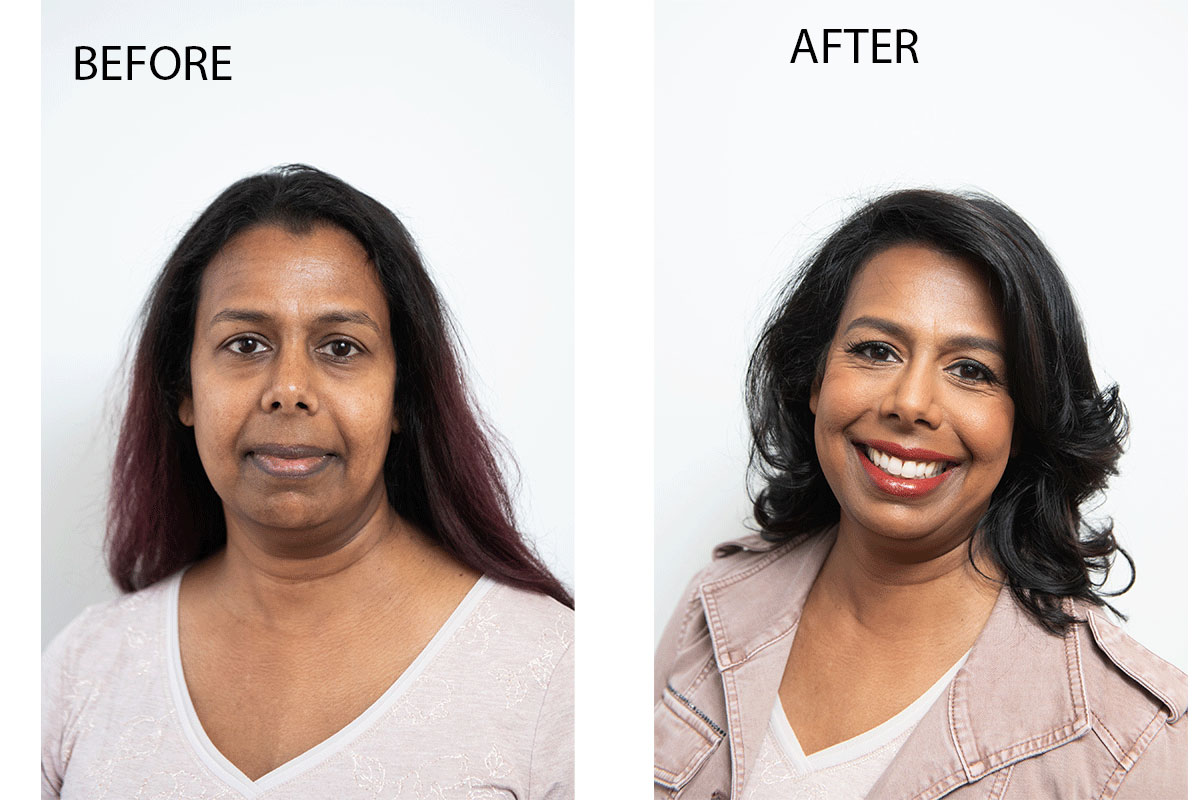 indian woman makeover before and after photos
