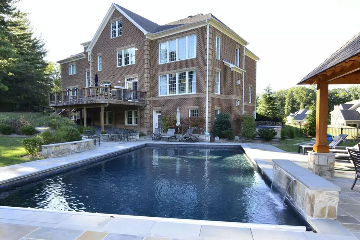home with pool in back