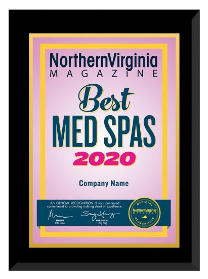 2020 Best Med Spa Plaque
