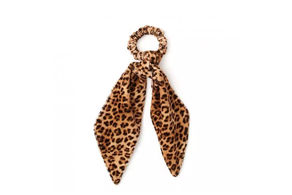 leopard headband and scrunchie