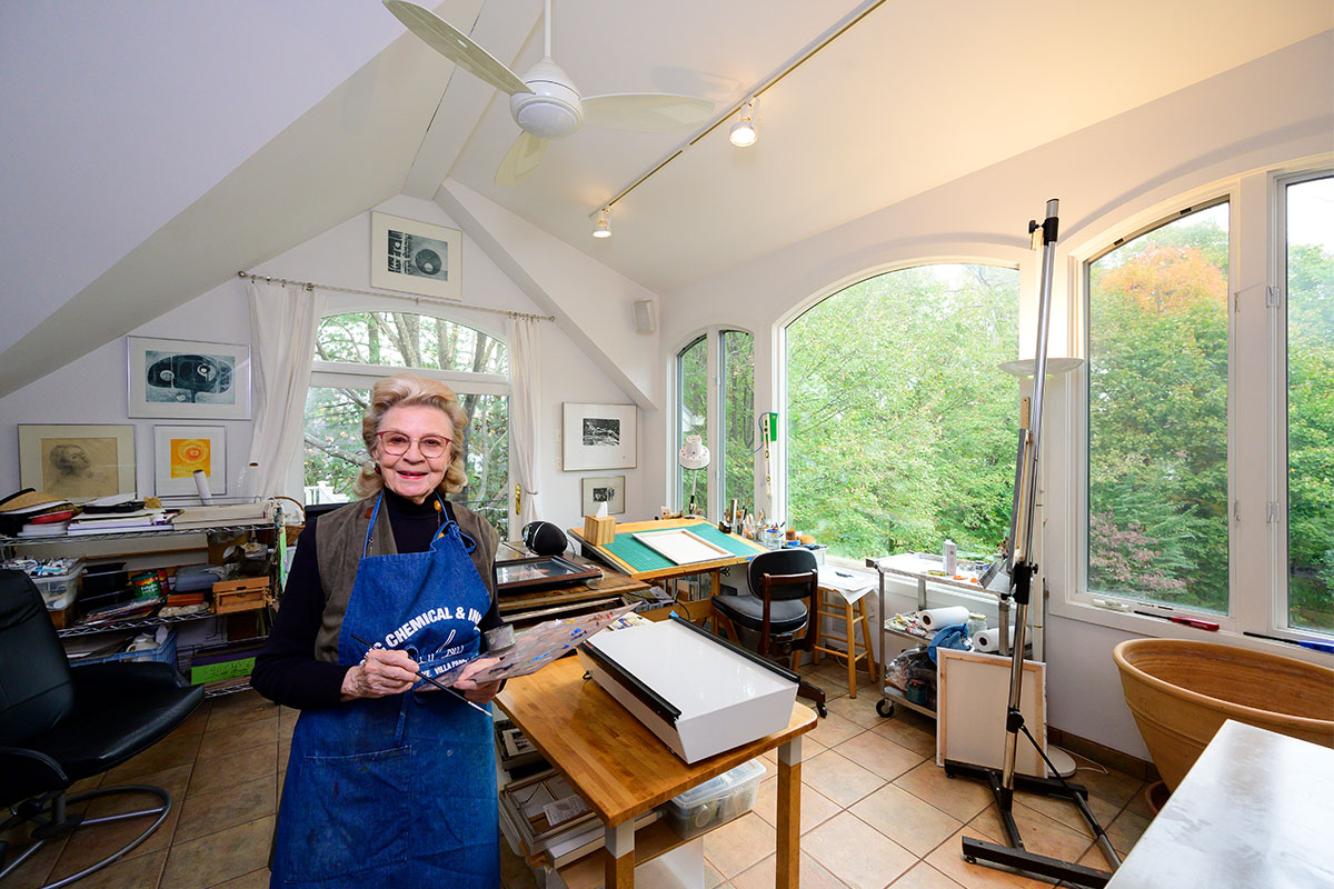 Nancy Hersch Ingram in her home studio