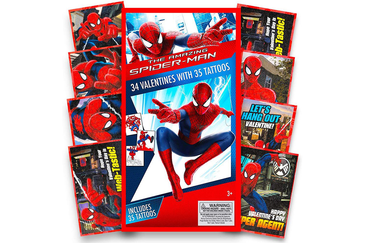 spiderman valentine's day cards