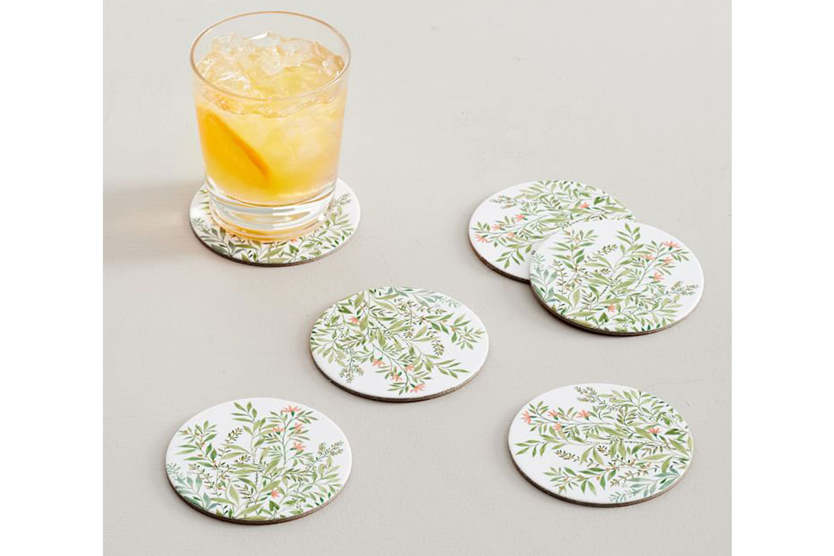 floral coasters