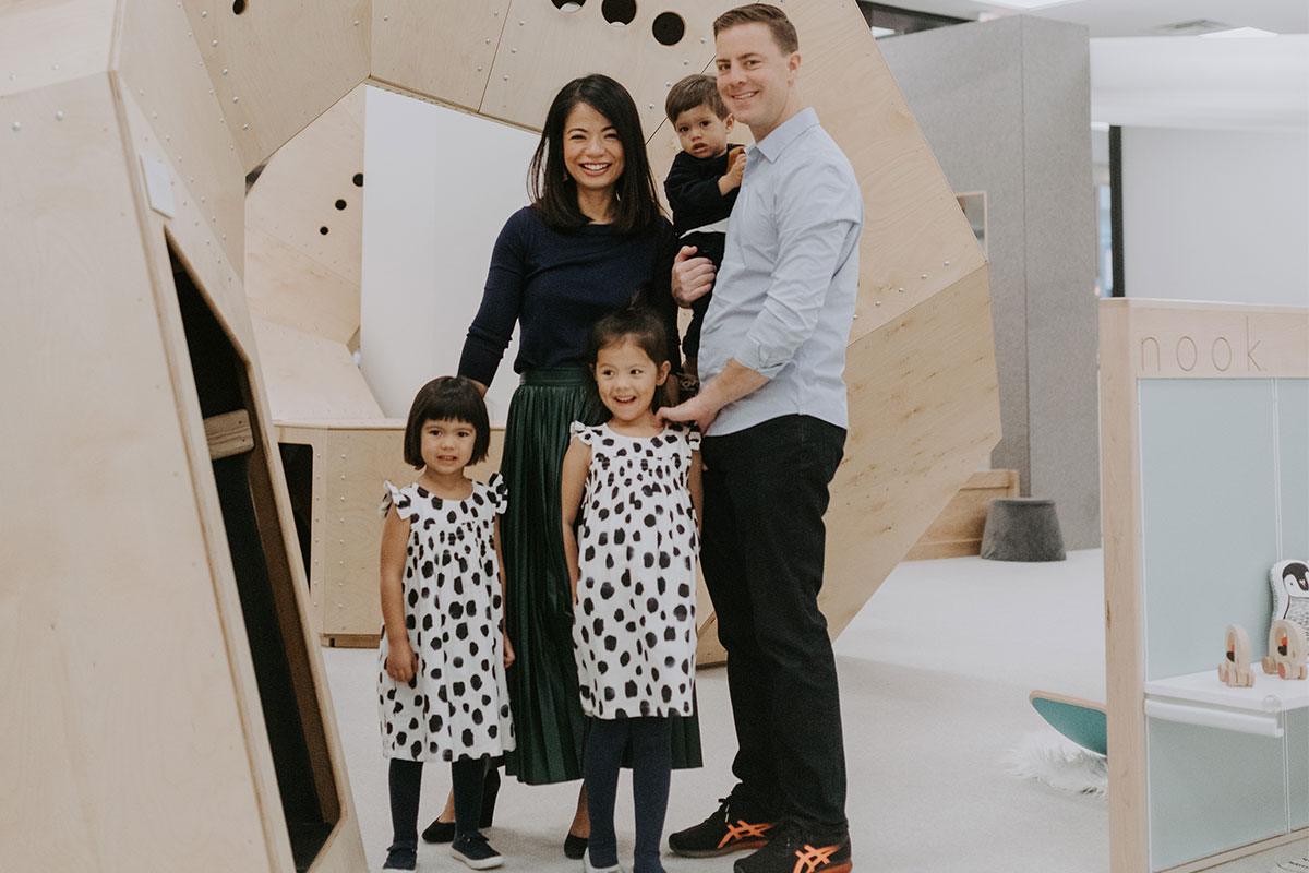 nook co founder maria and her family
