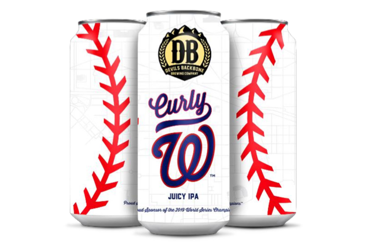 Curly W beer from nationals