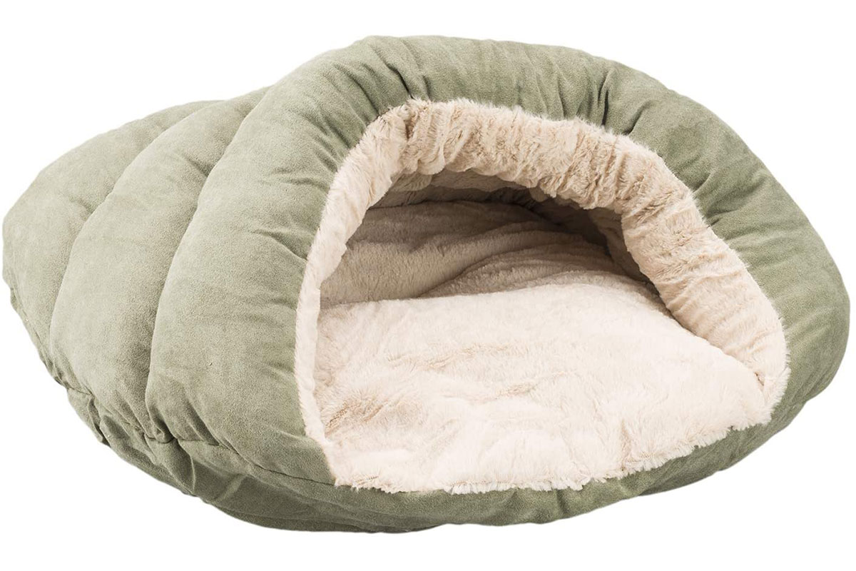 ethical pet dog bed in greenish gray color