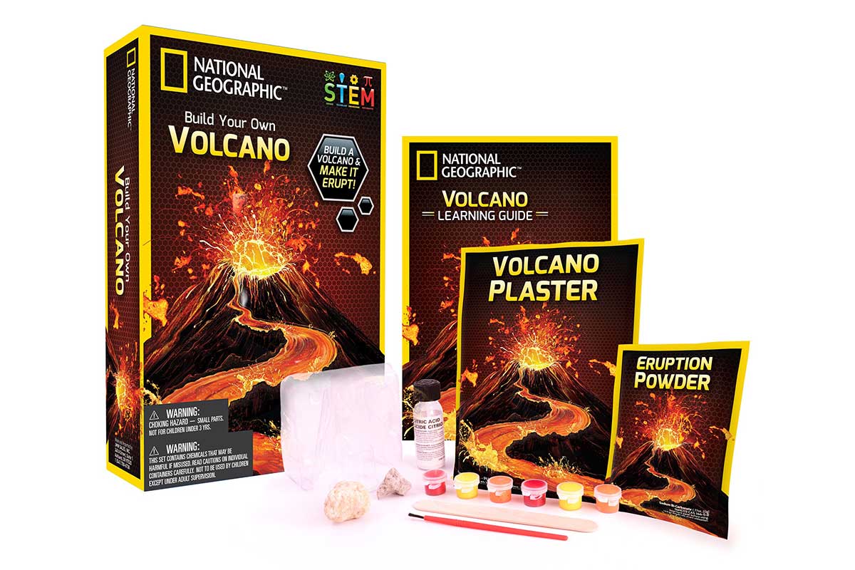 national geographic volcano building kit