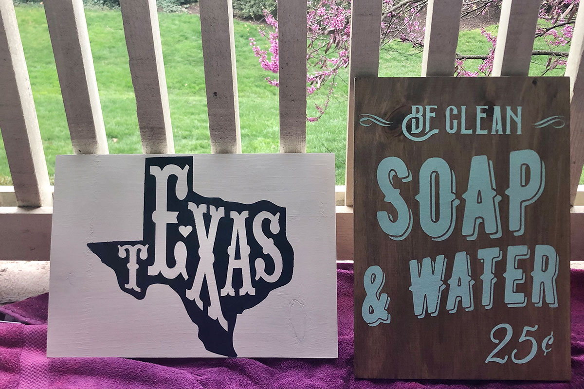 wooden home decor signs hand painted