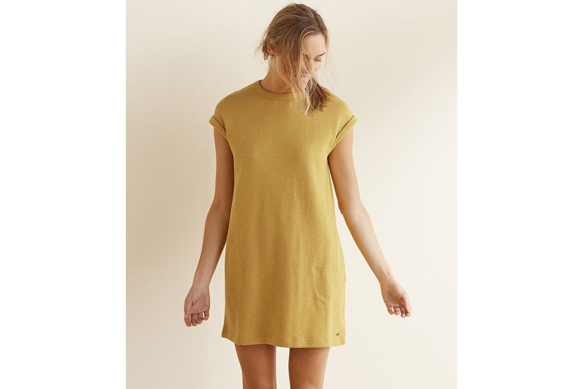 yellow t-shirt dress