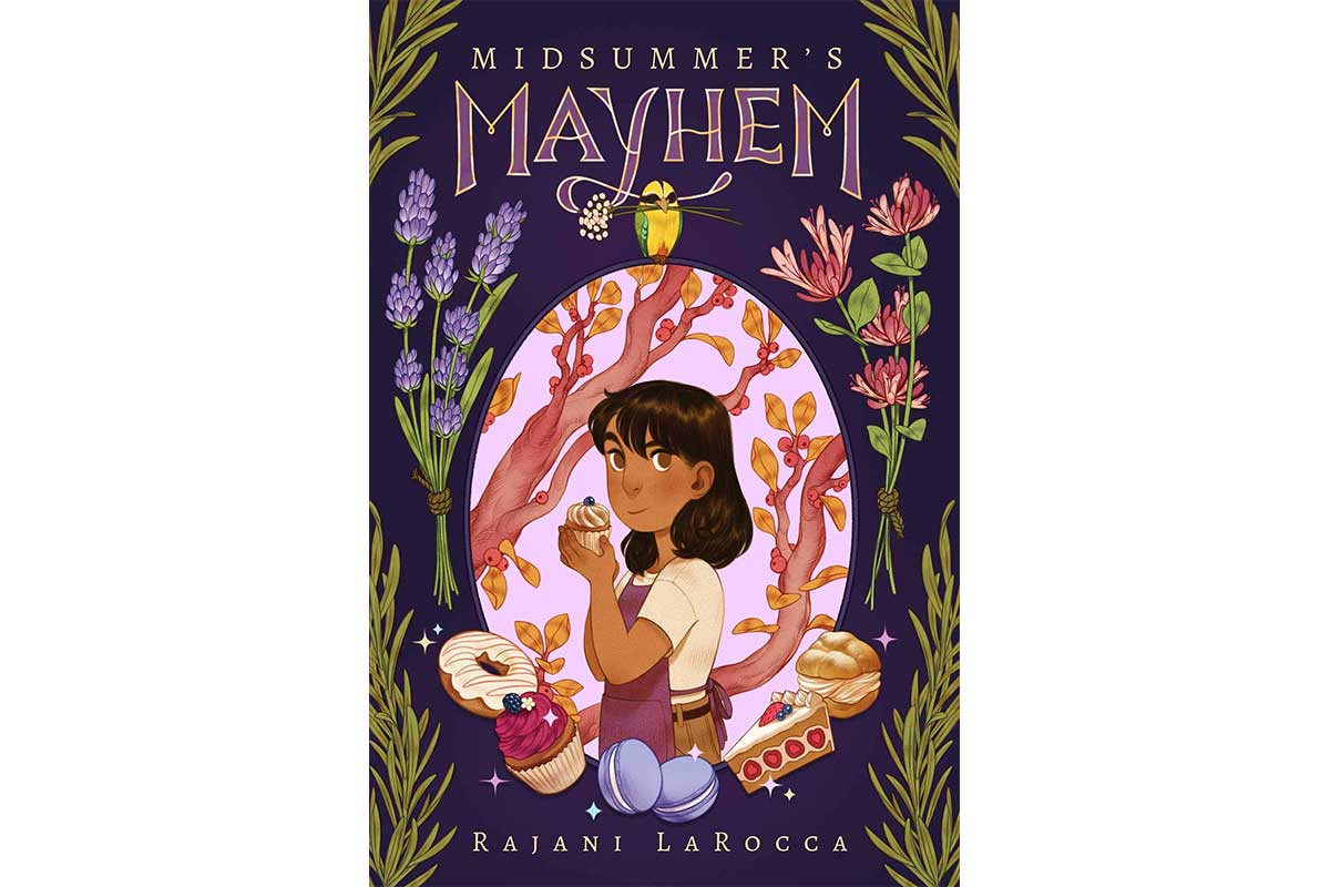 midsummer's mayhem purple book cover