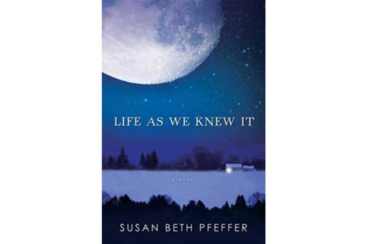 life as we knew it blue and white book cover children's