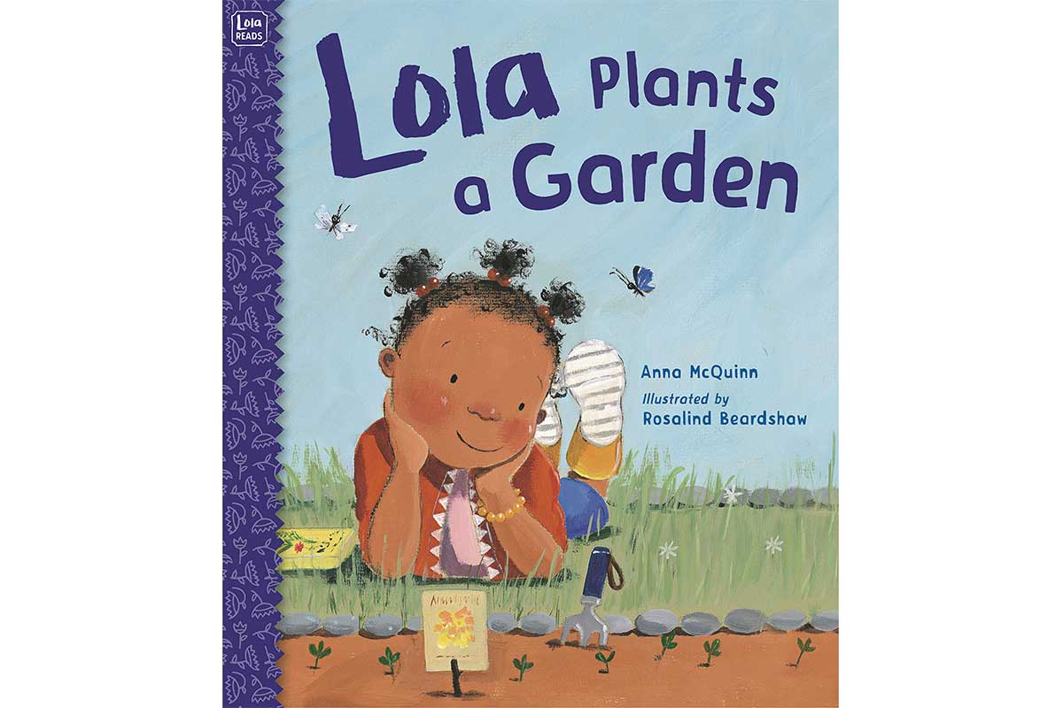 lola plants a garden children's book cover