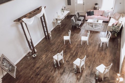 a wedding loft space
