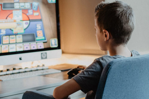boy on computer