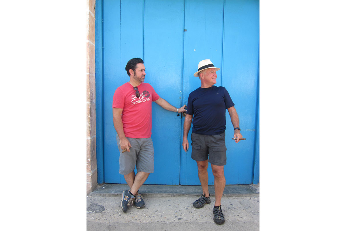 david guas and his father in cuba