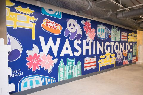 washington dc mural in the national children's museum