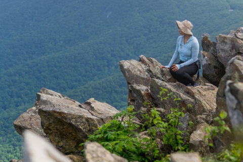 view at Hawksbill Mountain in Shenandoah National Park