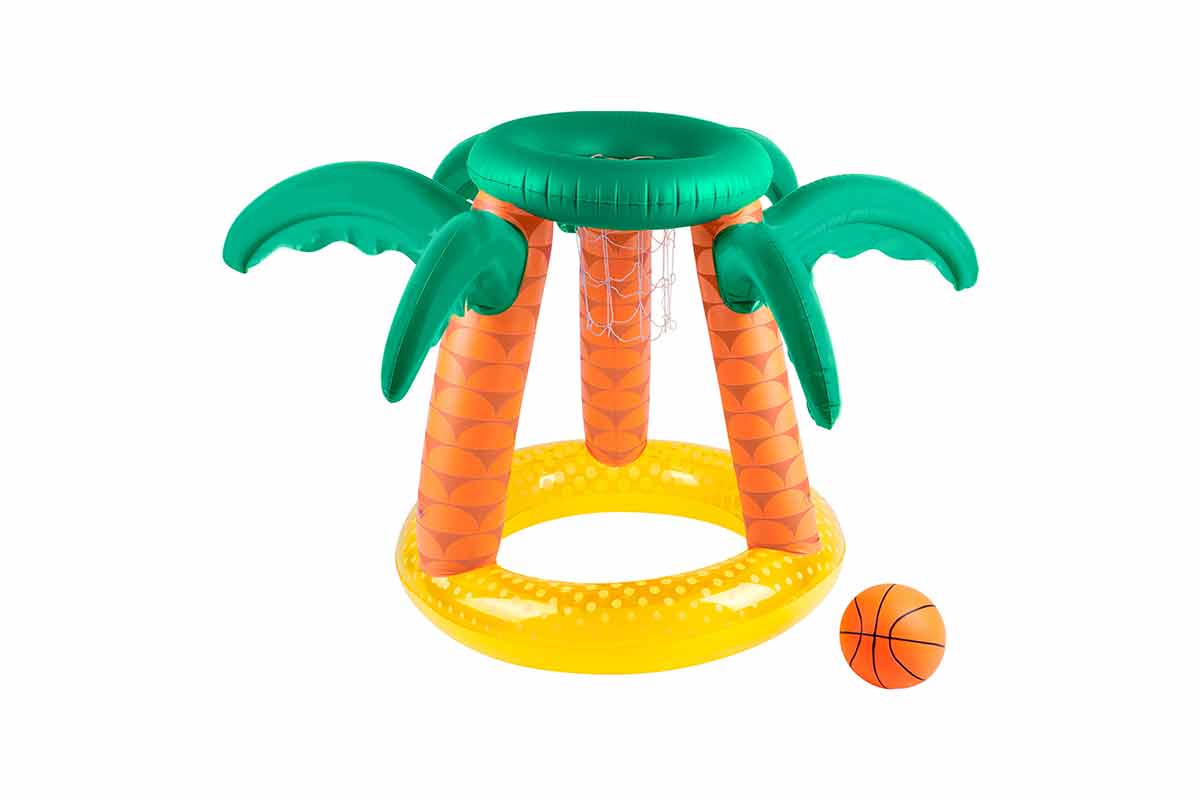 Inflatable Tropical Floating Basketball Set