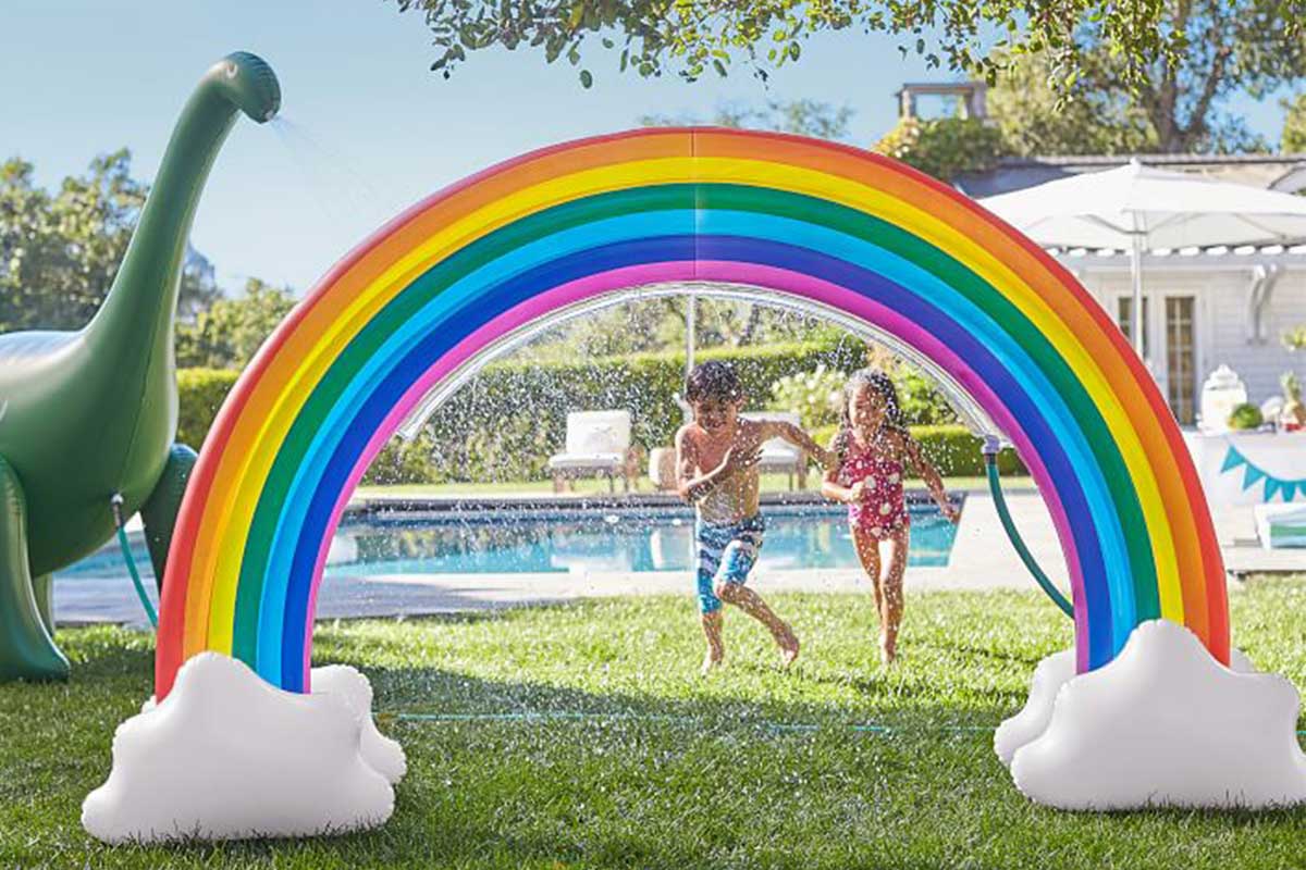 rainbow backyard sprinkler