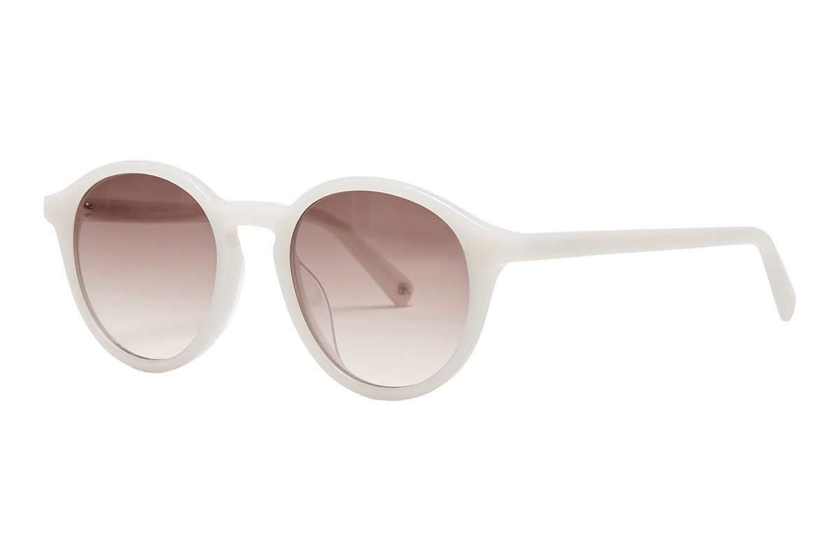 white and rose colored sunglasses