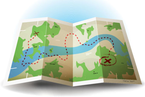 cartoon of map