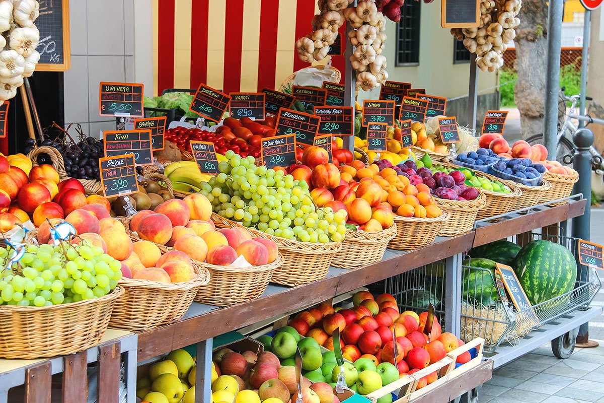 produce at farmers market