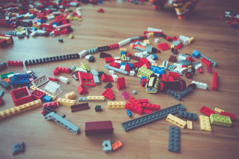 legos on floor