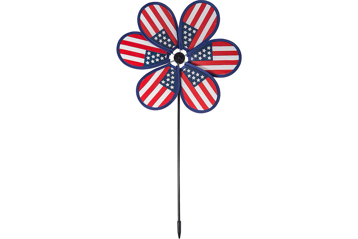 american flag themed pinwheels