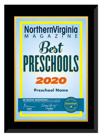 2020 Best Preschools Plaque