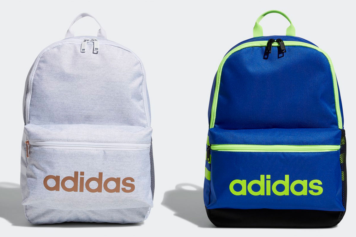 two Adidas backpacks