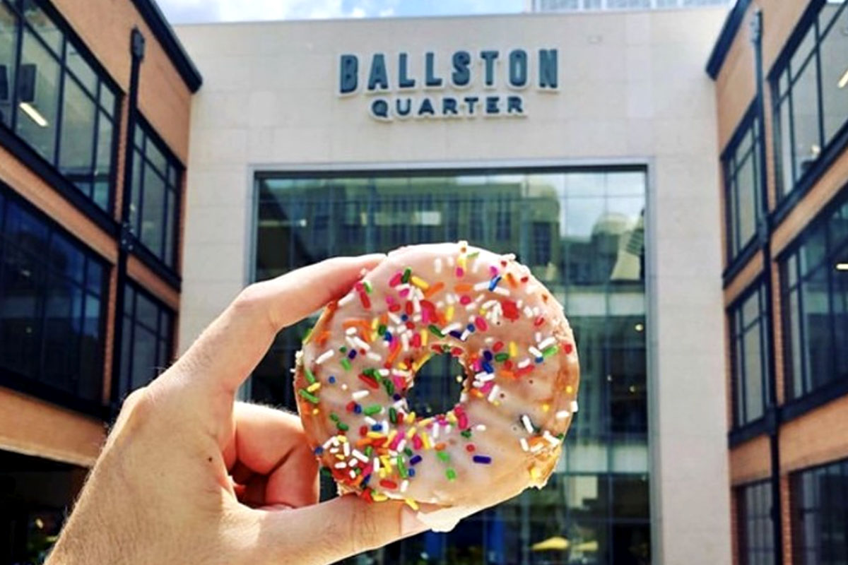 doughnut in front of ballston quarter