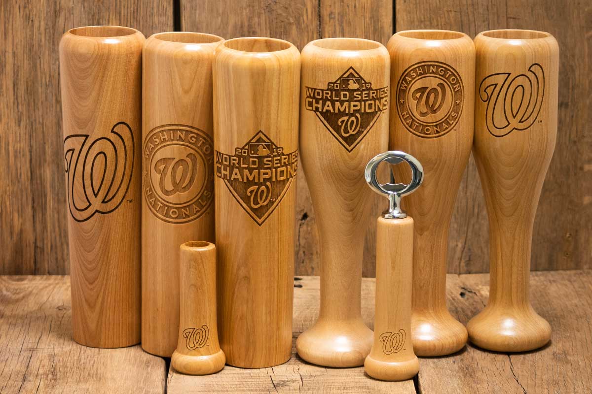 Baseball bat mugs