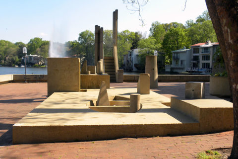 public art at lake anne in reston virginia