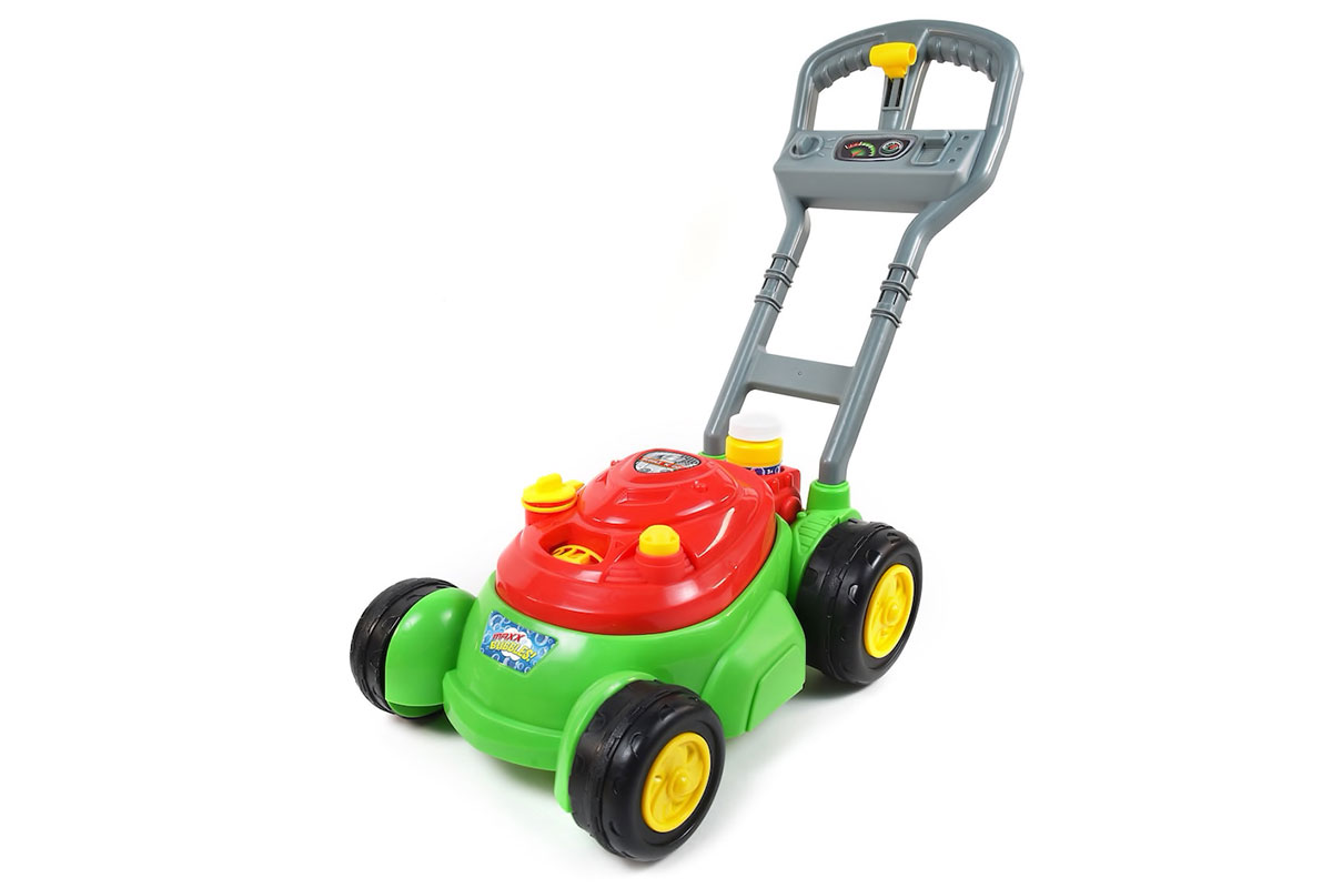 lawn mower that blows bubbles