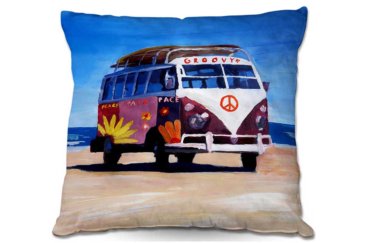Pillow with VW bus picture