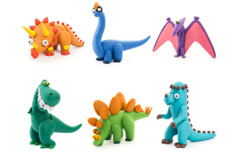 clay dinosaurs