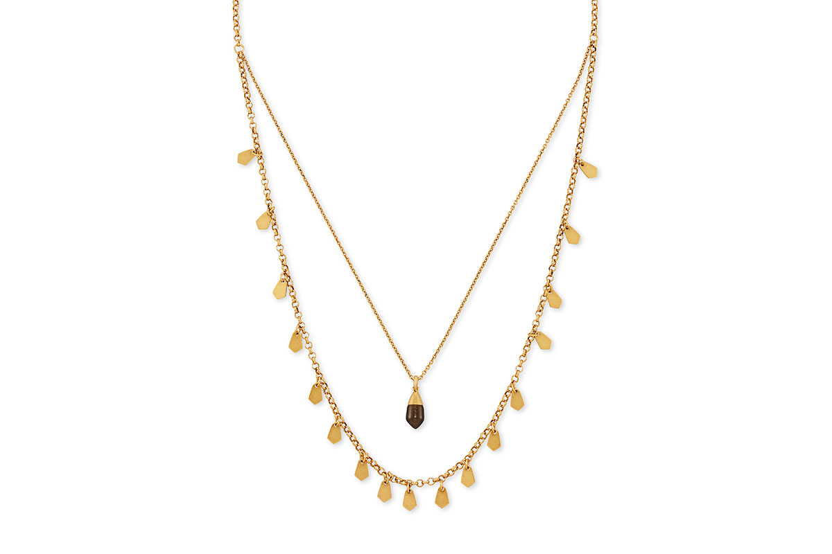 gold double-link necklace