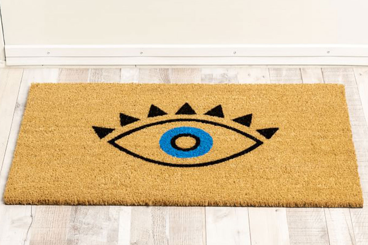 evil eye doormat 