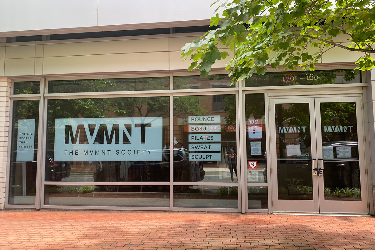 exterior of the mvmnt society gym