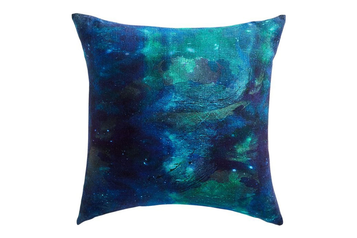 Pillow with galaxy design
