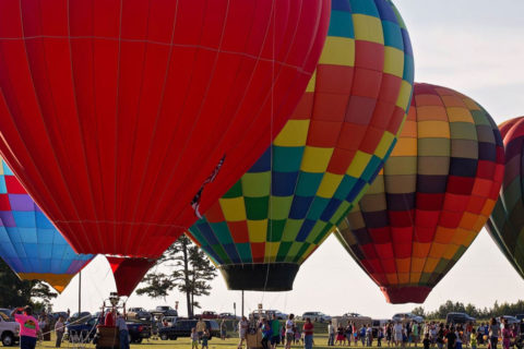 hot air balloons
