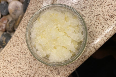 yellow skin scrub