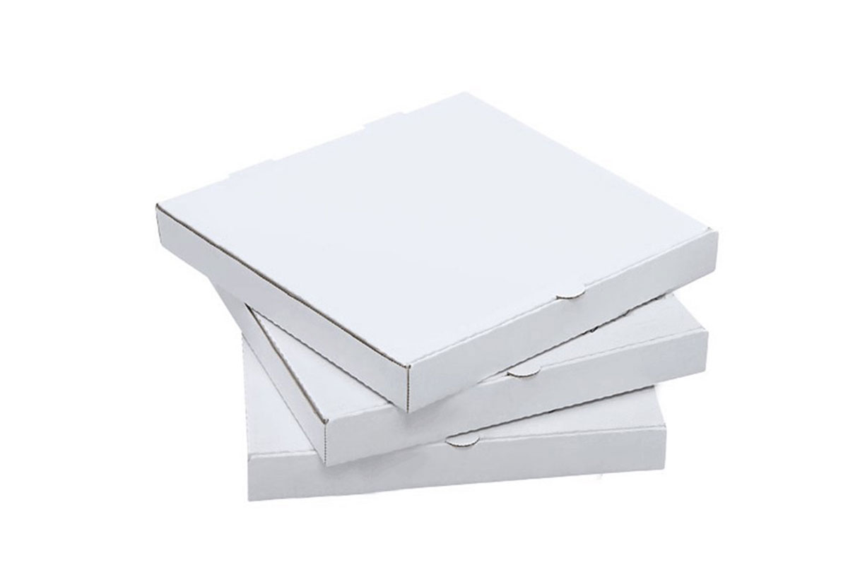 white pizza boxes