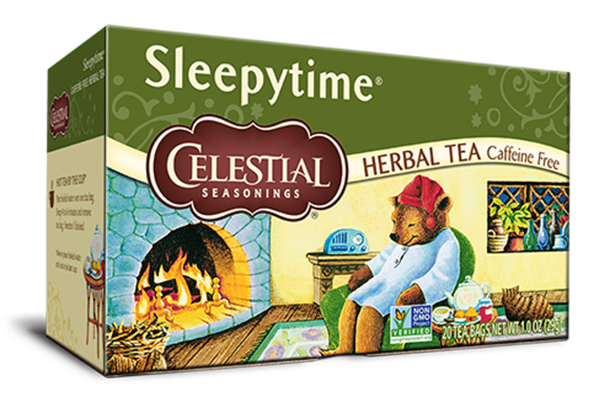 box of sleepy time tea from celestial seasonings