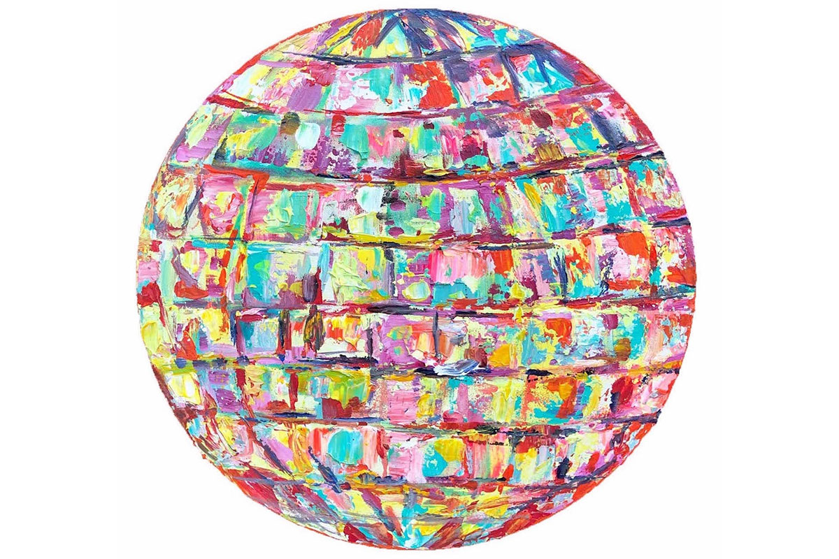 colorful disco ball