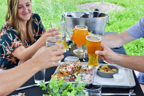 Caboose Commons outdoor dining